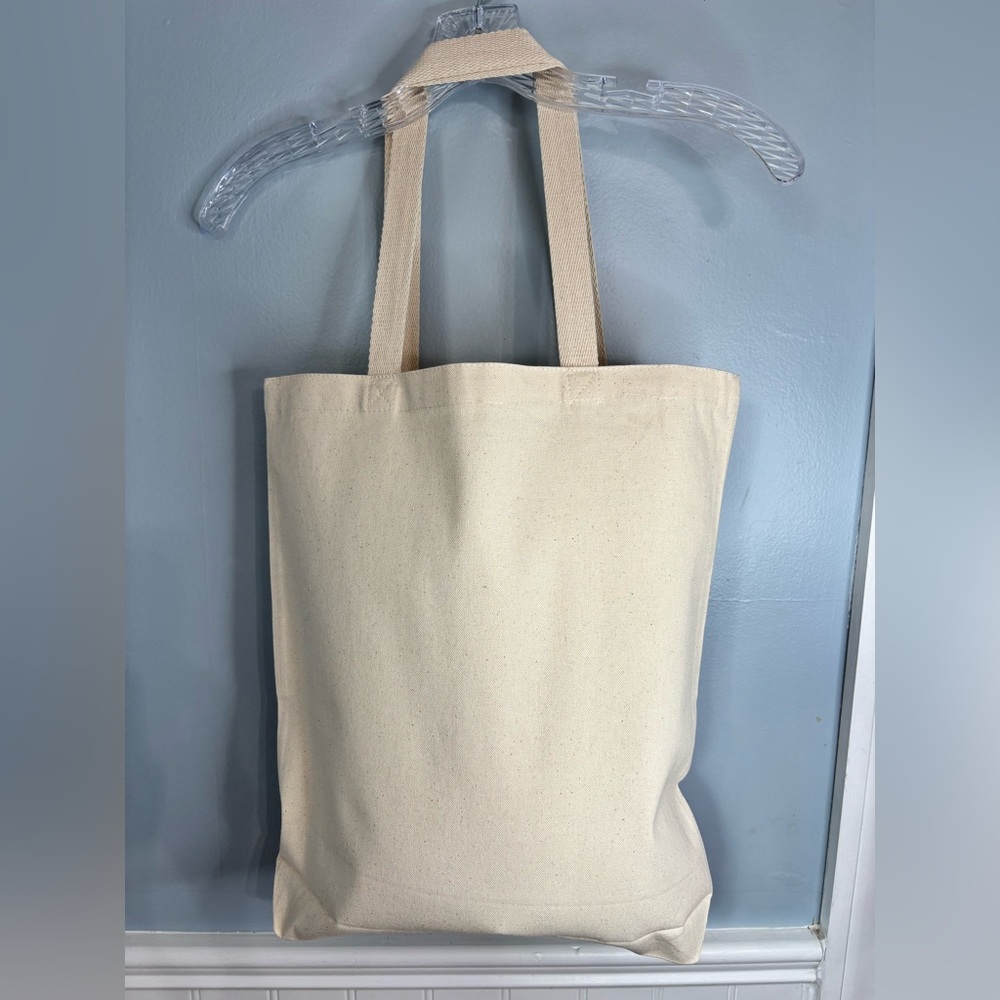 Canvas Tote Bag Bluebird & Birdhouse Floral Print Handmade Made Grocery Bag - Picture 5 of 8